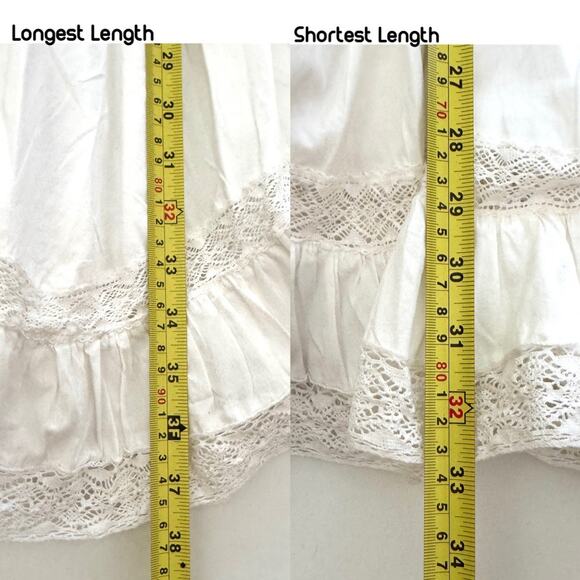 Free-est Free People La Bamba Mini Dress Tunic White Boho Top - Picture 6 of 14